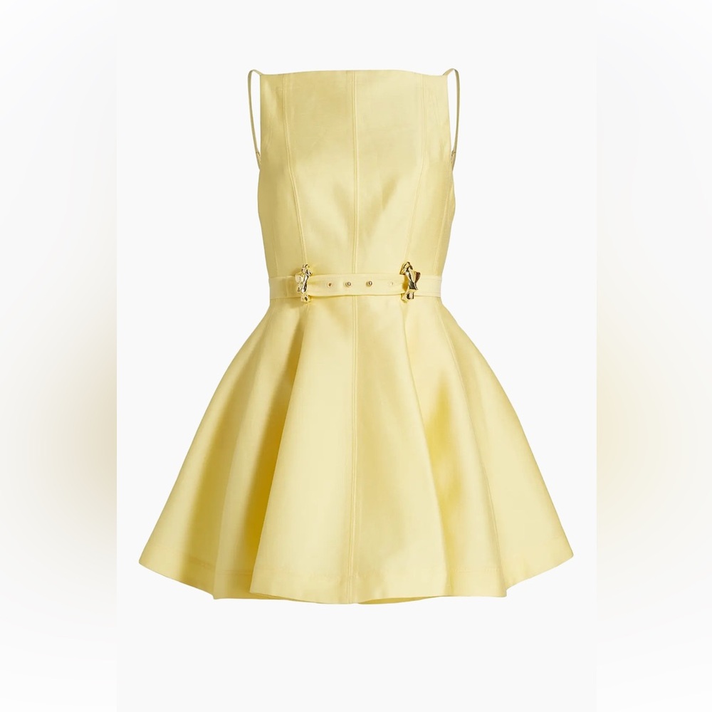 Acler Pennar Yellow Mini Dress